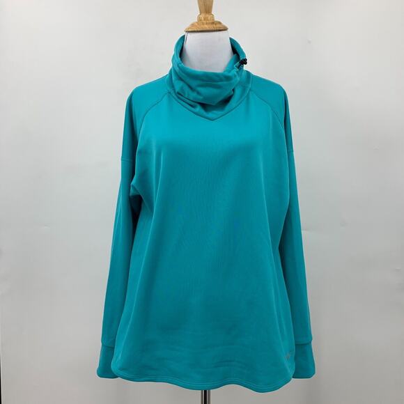 Nike Running Relay Midweight Pullover Sweater Womens M Medium Blue Turtleneck - Picture 2 of 14